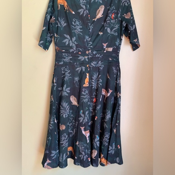 Eshakti wayward fancies animal woodland Print Dress medium - Picture 8 of 10